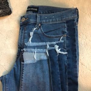 Express Jeans Mid Rise Ankle Legging Jeans